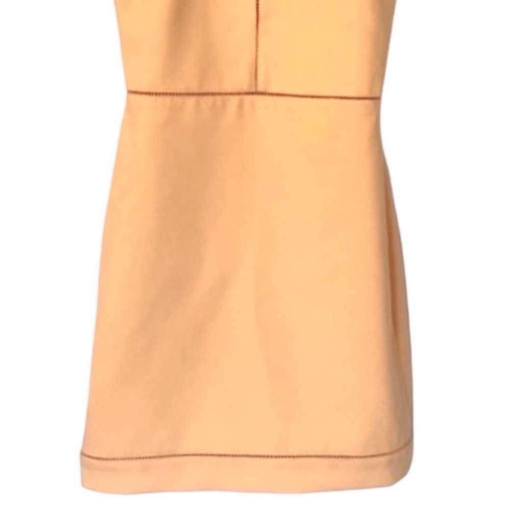 NWT Elizabeth and James Peach Reeves Pointelle-trimmed Chic Mini Dress. Size 0. - Picture 6 of 8